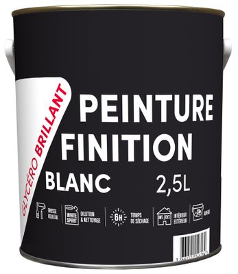 Laque Glycero Blanc Brillant 2,5 L - TDP