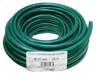 Tuyau d'arrosage guipé diamètre 15 mm x 25 m TRICOFLEX
