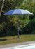 Parasol droit diamètre 2,70 m mât en aluminium Bleu PROLOISIRS