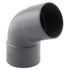Coude PVC évacuation 67° femelle/femelle Ø50 - FITT
