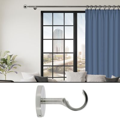 Support ouvert en métal 60 mm diam 28 mm Finition Chromé par 2 - MOBOIS