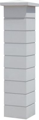 Élément de pilier lisse 29 x 29 x 16,7 cm blanc cassé WESER