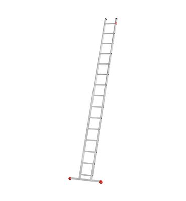 Echelle simple 15 échelons 4,09 m ProfiStep Uno avec base rapportée aluminium - HAILO