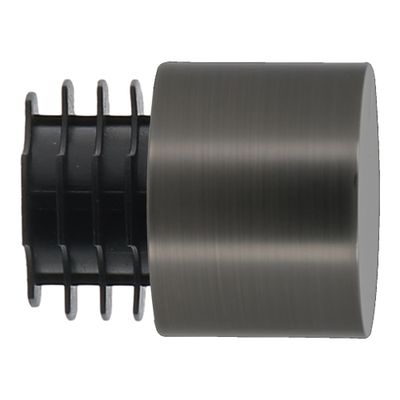 Embout déco bouchon en métal diam 28 mm Finition Gun foncé par 2 - MOBOIS