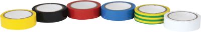 Rubans isolants électriques 15mm x 5m par 6