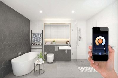 Spot LED encastrable salle de bain IP65 connecté WiFi GU10 multicolore + blanc Blanc - Amber ARLUX