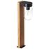 Borne extérieur E27 55cm Cabar bois et noir IP44 40W - BRILLIANT