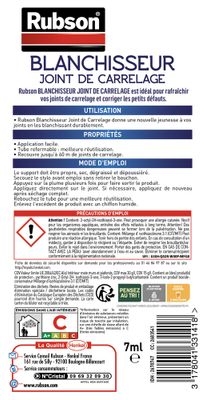 Stylo blanchissant "Rénov-Joints carrelage Easy Service" 7 ml RUBSON
