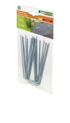 Agrafes métalliques pour fixation au sol 4 x 14 cm x10 - WINDHAGER
