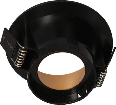 Spot LED encastrable GU10 anti-éblouissement sans ampoule Noir/doré - Naxos ARLUX