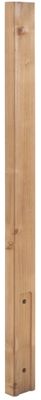 Lot 2 demi-poteaux de finition sapin garde corps Moka - 35 x 70 x 960 mm - BURGER