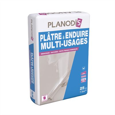 Plâtre à enduire Planodis multi-usages 25kg - SINIAT