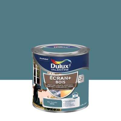 Peinture Ecran+ Bois  Satin Bleu Tempête 250 mL - DULUX VALENTINE