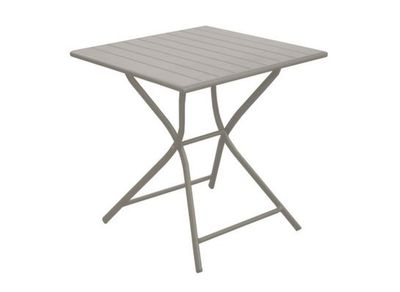 Table de jardin pliante GUERIDON aluminium crème 70 x 70 cm, Livraison à domicile incluse - PROLOISIRS