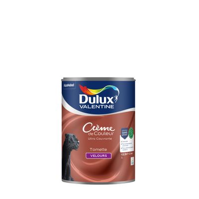 Peinture crème de couleur Tomette velours 1L - DULUX VALENTINE