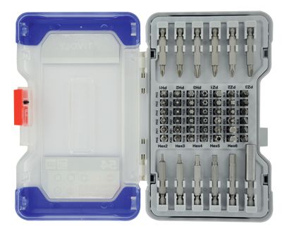 Coffret de 54 embouts de vissage avec porte-embouts TIVOLY