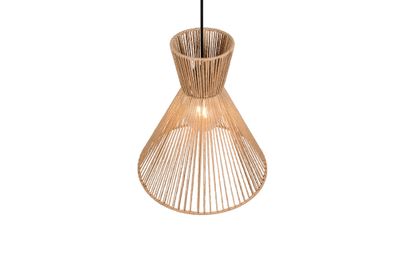 Suspension E27 Rosalie fil de papier naturel 28W - CASALUM