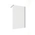 Paroi de douche à l'italienne 120x195 cm profilé noir verre transparent 6 mm Serenity - OCEA