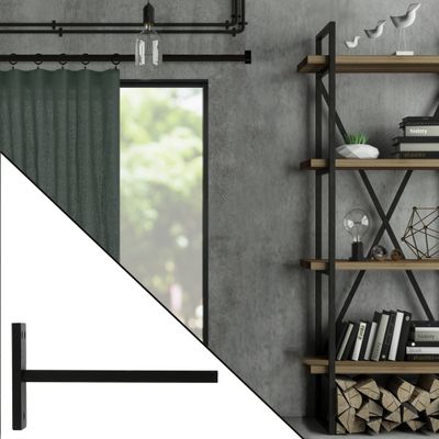 Support platine en métal diam 28mm Finition Noir mat - MOBOIS