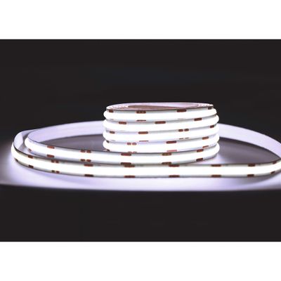 Ruban LED COB 5m prêt à l'emploi lumière du jour avec interrupteur 24W 12V GEFOM