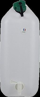 Jerrican 20 litres extra fort avec bouchon et robinet  EDA