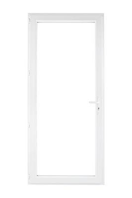 Porte-fenêtre PVC blanc 1 vantail tirant gauche H.205 x l.80 cm CLOSY