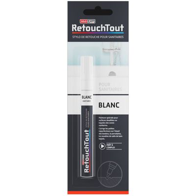 Stylo de Retouche pour sanitaires blanc 10ml