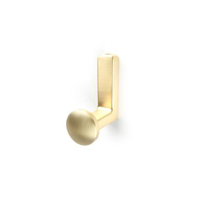 Patère 1 tête ronde aluminium laitonné REI