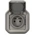 Prise 2 pôles + terre encastrable Plexo gris IP55 - LEGRAND