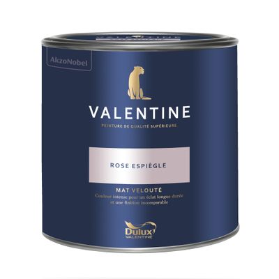 Peinture Valentine Mat Velouté Rose Espiègle 2 L - DULUX VALENTINE