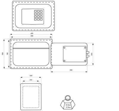 Coffre fort à code Vauban THIRARD