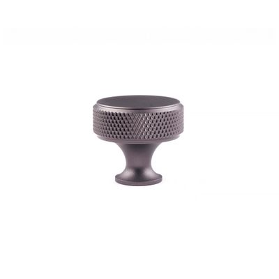Bouton de meuble rond aluminium gris titane diamètre 30 mm REI