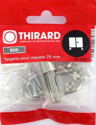 Targette acier nickelé 25 mm THIRARD