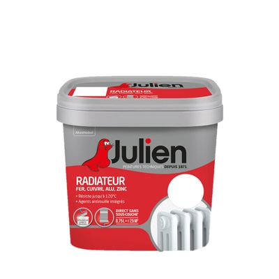Peinture radiateur blanc brillant 0,75 L - JULIEN
