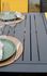 Table de jardin à rallonge ouverture manuelle CAPUCINE aluminium gris 200/300x100cm