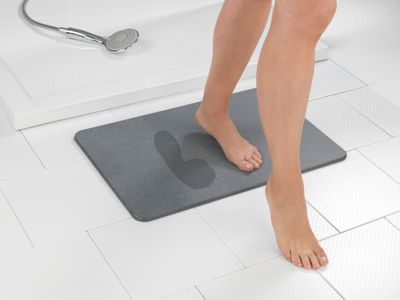 Tapis de bain Diatomite simili pierre 60x39cm WENKO