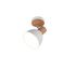 Spot E27 Delume blanc et bois 40W - REALITY
