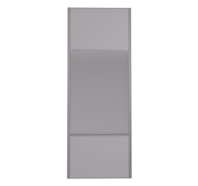 Porte de placard Miroir et Gris Profil gris H 248,5 x L 92,2 cm YNGENIO