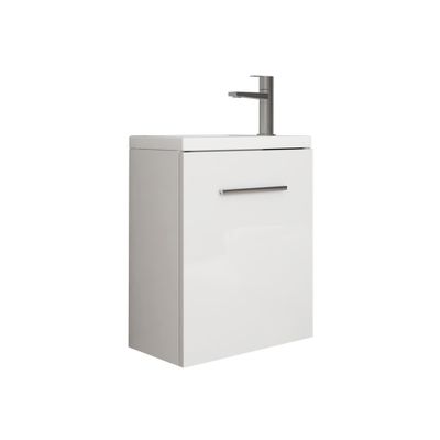 Lave-mains de salle de bains Lena 50 x 40 x 22 cm MDF blanc