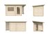 Sauna extérieur Palmako Sanna 4,1m² double vitrage et pergola - 12,6 m² - PALMAKO