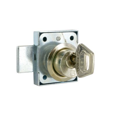 Serrure applique diamètre 20 mm droite/gauche avec clé nickelé CIME