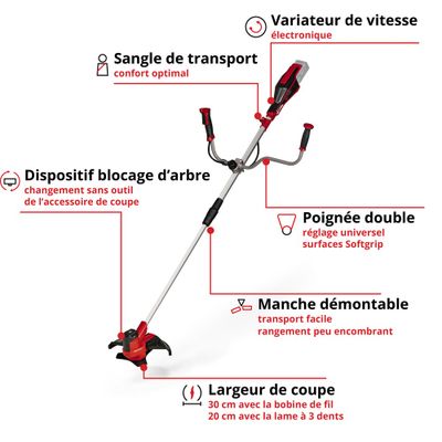 Débroussailleuse à batterie 18 V Agillo EINHELL