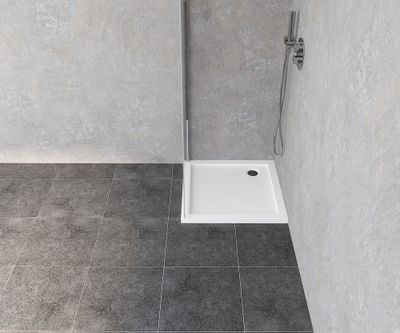 Receveur de douche 80x80 cm acrylique blanc Baltia - OCEA
