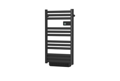 Sèche-serviette à inertie fluide COSMO 500+1000W noir - HOM'Y