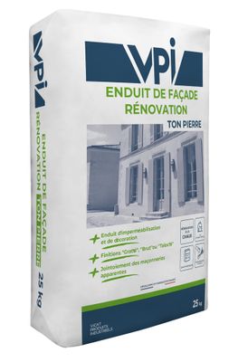 Enduit de façade rénovation ton pierre 25 kg VPI
