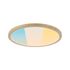 Plafonnier salle de bains LED Atria Shine Ø 30cm effet bois IP44 2250 lumens blanc variable CCT - PAULMANN