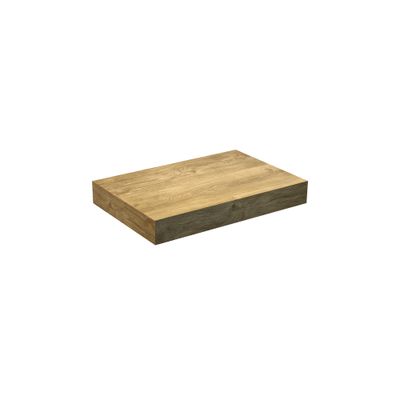 Plan de travail de salle de bains Lotus L60 x H8 x P46 cm panneau de particules bois