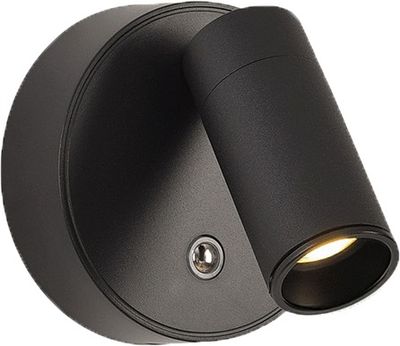 Spot LED mural en saillie orientable et sans fil blanc dynamique CCT Noir - Noli ARLUX
