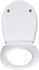 Abattant de WC thermoplastique Rope frein de chute, déclipsable WENKO