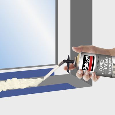 Mousse expansive Portes et Fenêtres 500 ml RUBSON